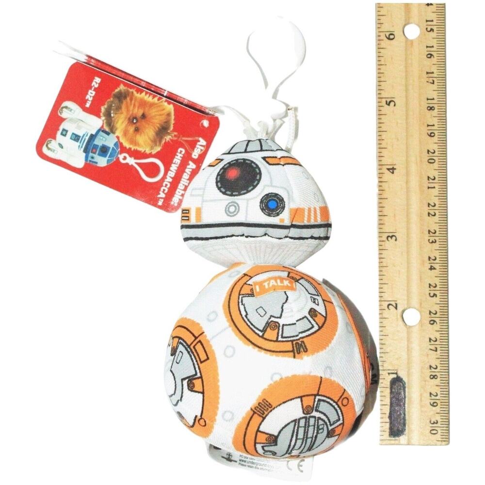 No Sound - Star Wars BB-8 Disney Plush Toy - Stuffed Robot Figure Key clip 2015